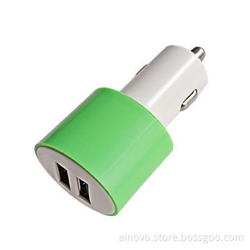 Mini USB car charger for iPhone 5, 5V output voltage, 2.1A input current